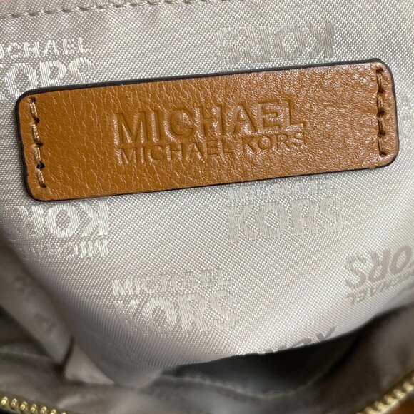 Michael Kors Signature Zip Stud Shoulder Hand Bag Tote - Picture 5 of 5
